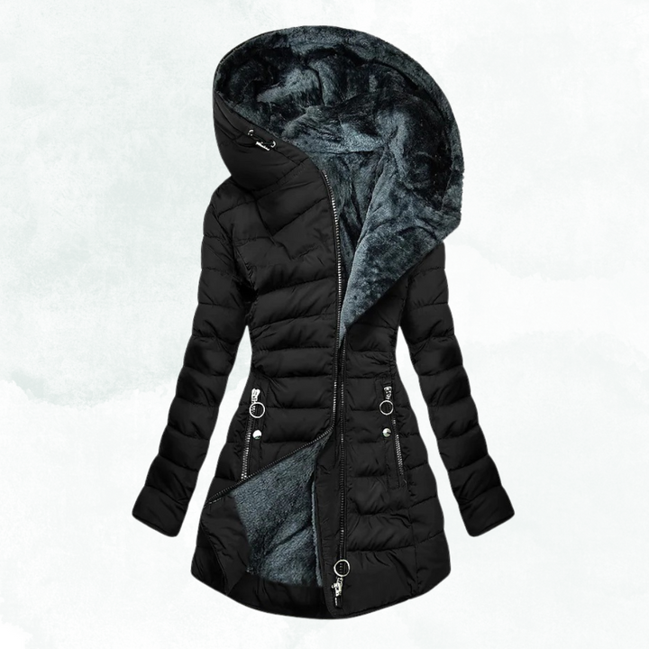 ADELE | Luxury Coat with Plush Fur Lining